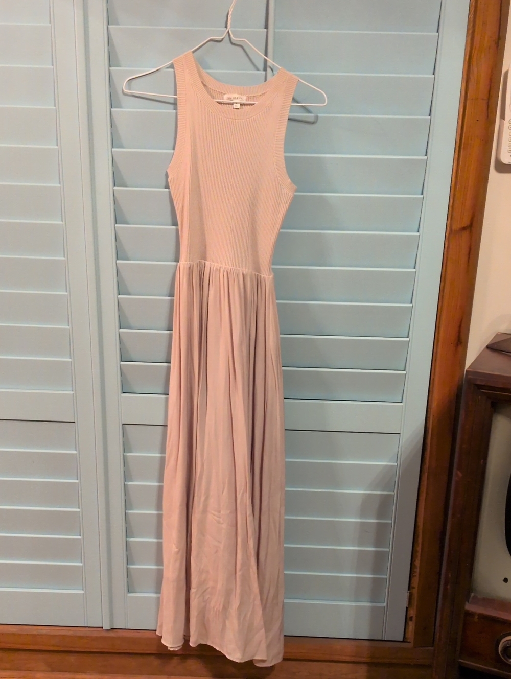 Blu Pepper Blush Maxi Tank Dress